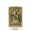 Unicorn Engraved Metal Cigarette Lighter
