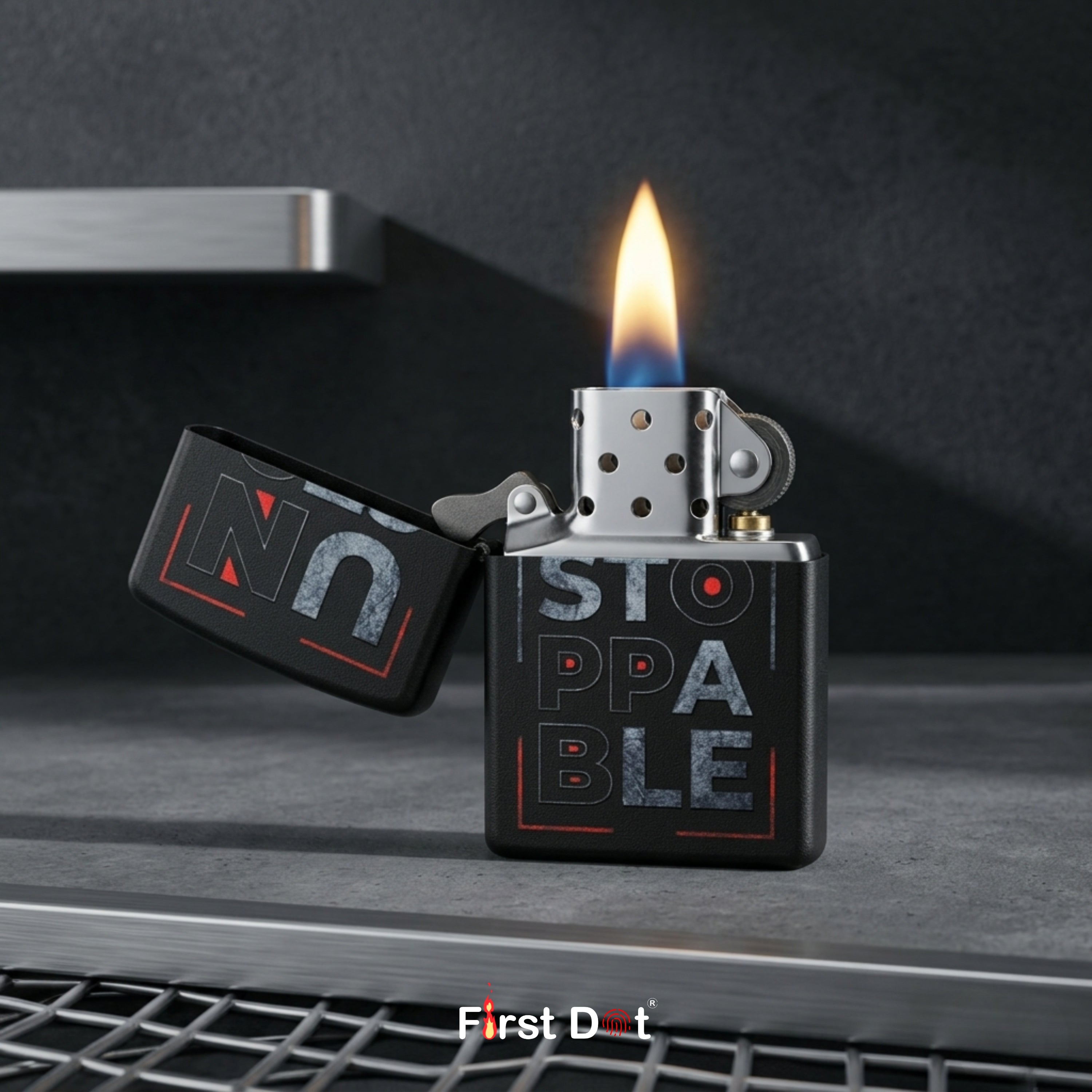 First Dot "Unstoppable" Windproof Cigarette Lighter