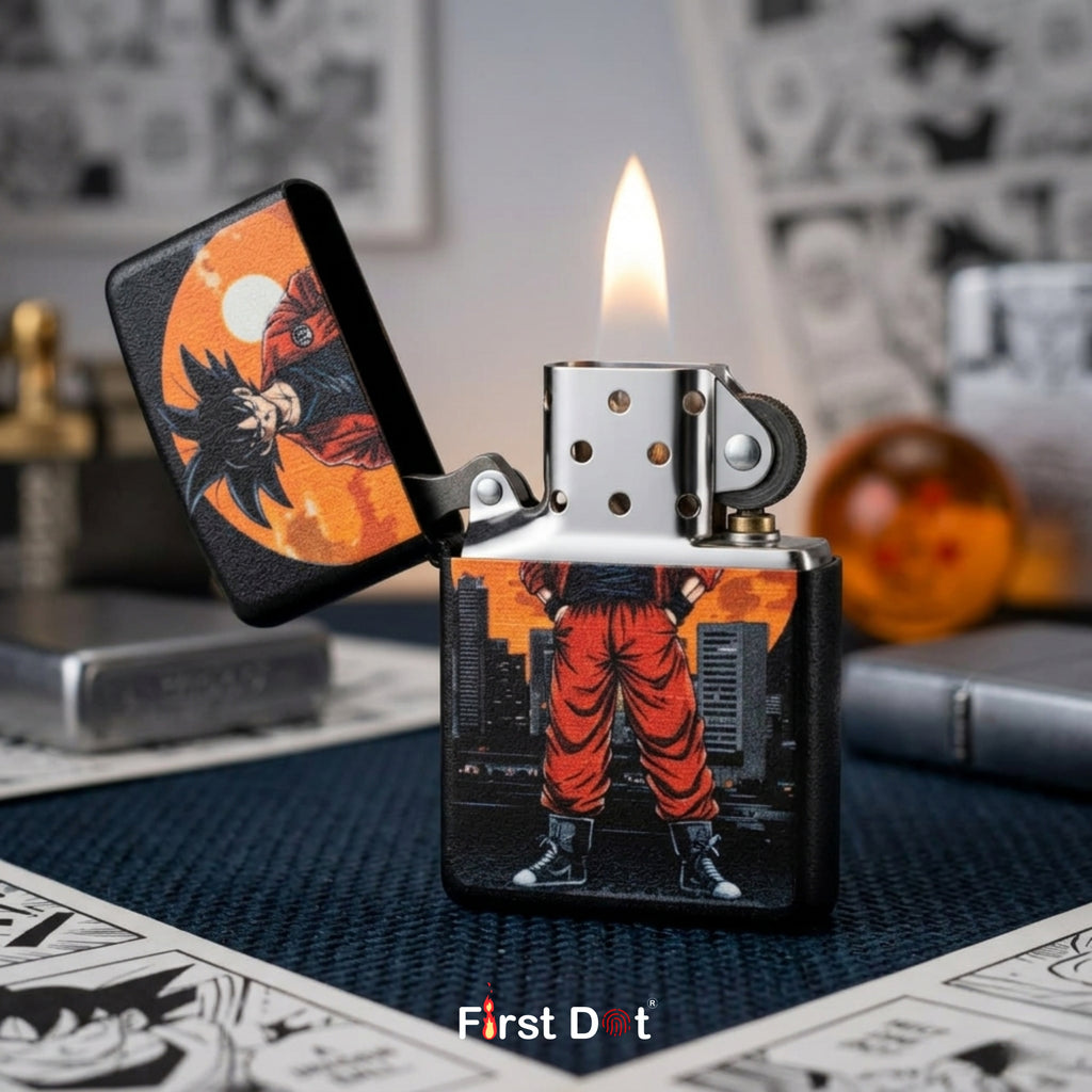 First Dot Urban Anime Series Windproof Cigarette Lighter