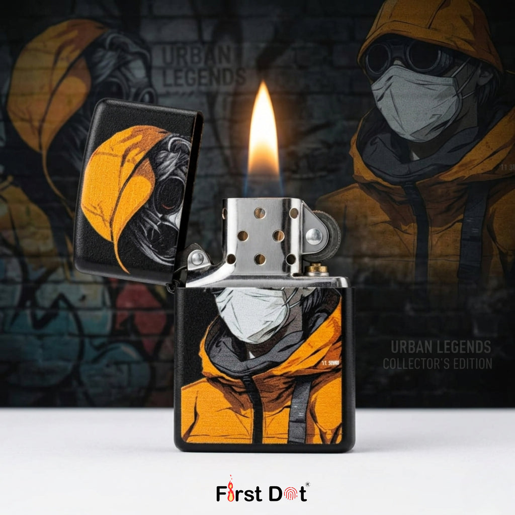 First Dot Urban Streetwear Graphic Windproof Cigarette Lighter