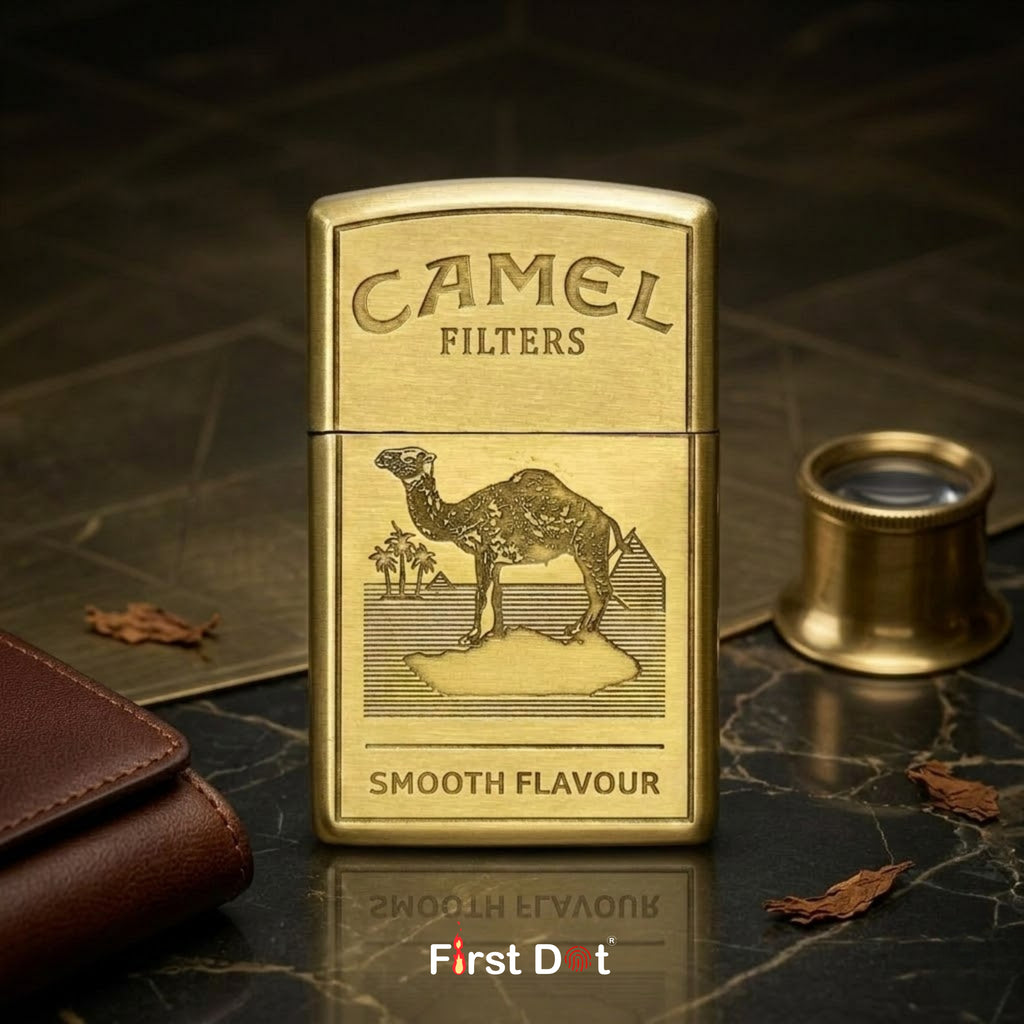 Classic Camel Engraved Cigarette Lighter