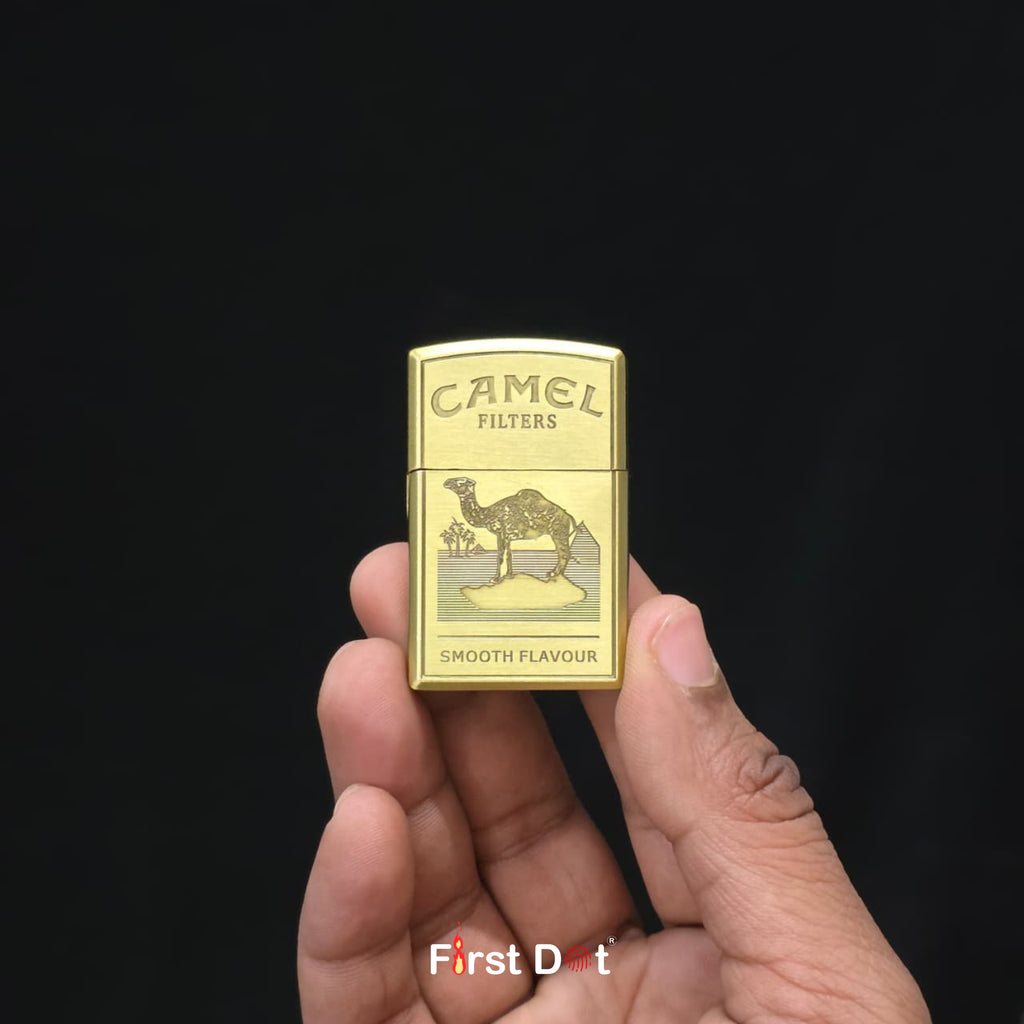 Classic Camel Engraved Cigarette Lighter