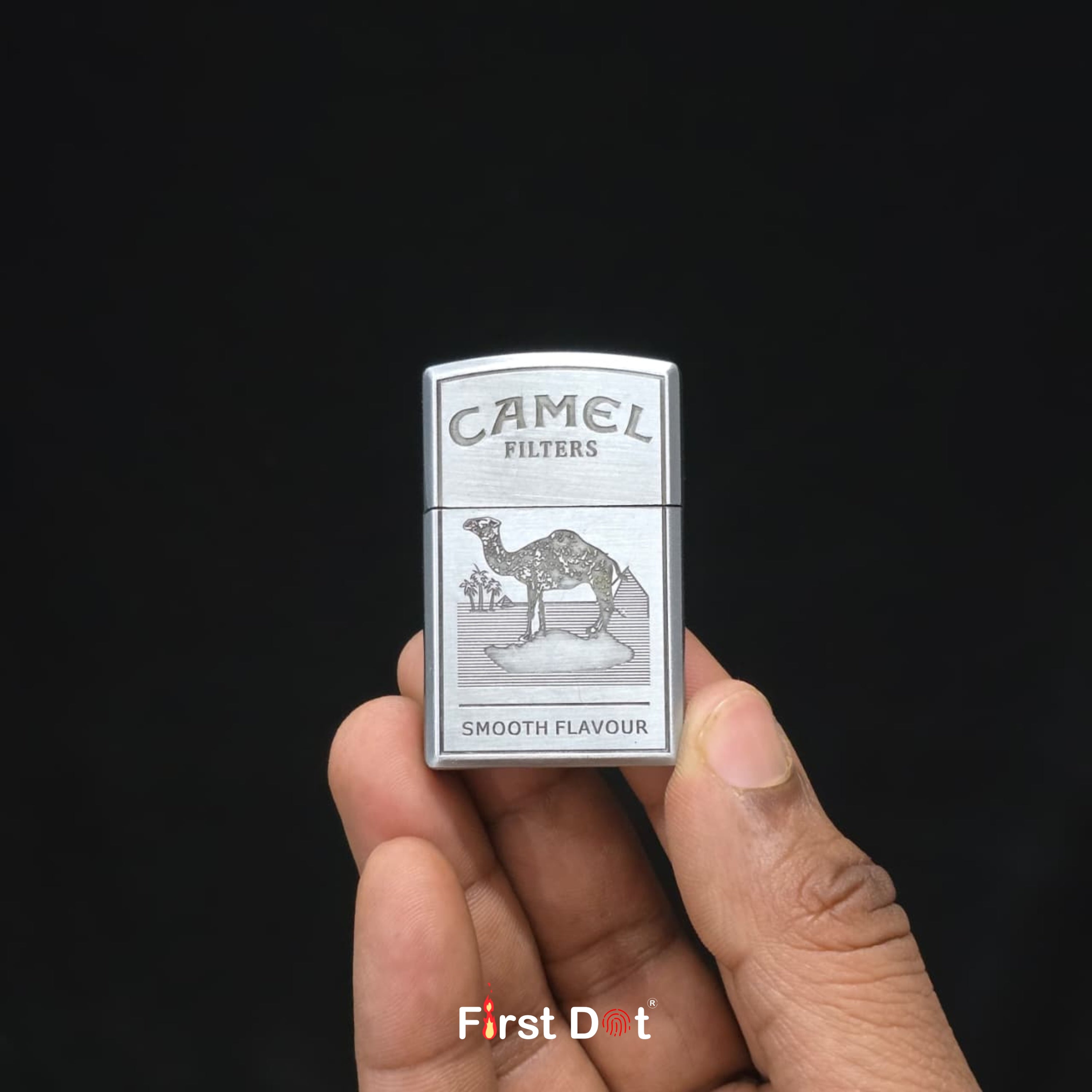 Classic Camel Engraved Cigarette Lighter