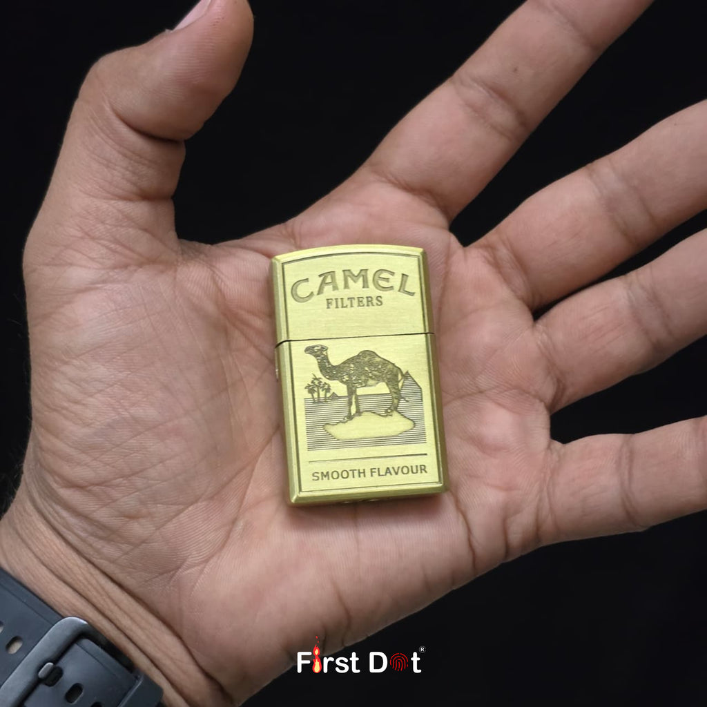 Classic Camel Engraved Cigarette Lighter