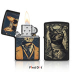 First Dot Vintage Cat Portrait Lighters Pack of 2