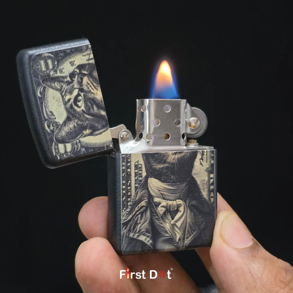 First Dot Vintage Cat Portrait Lighters Pack of 2