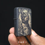 First Dot Vintage Cat Portrait Lighters Pack of 2