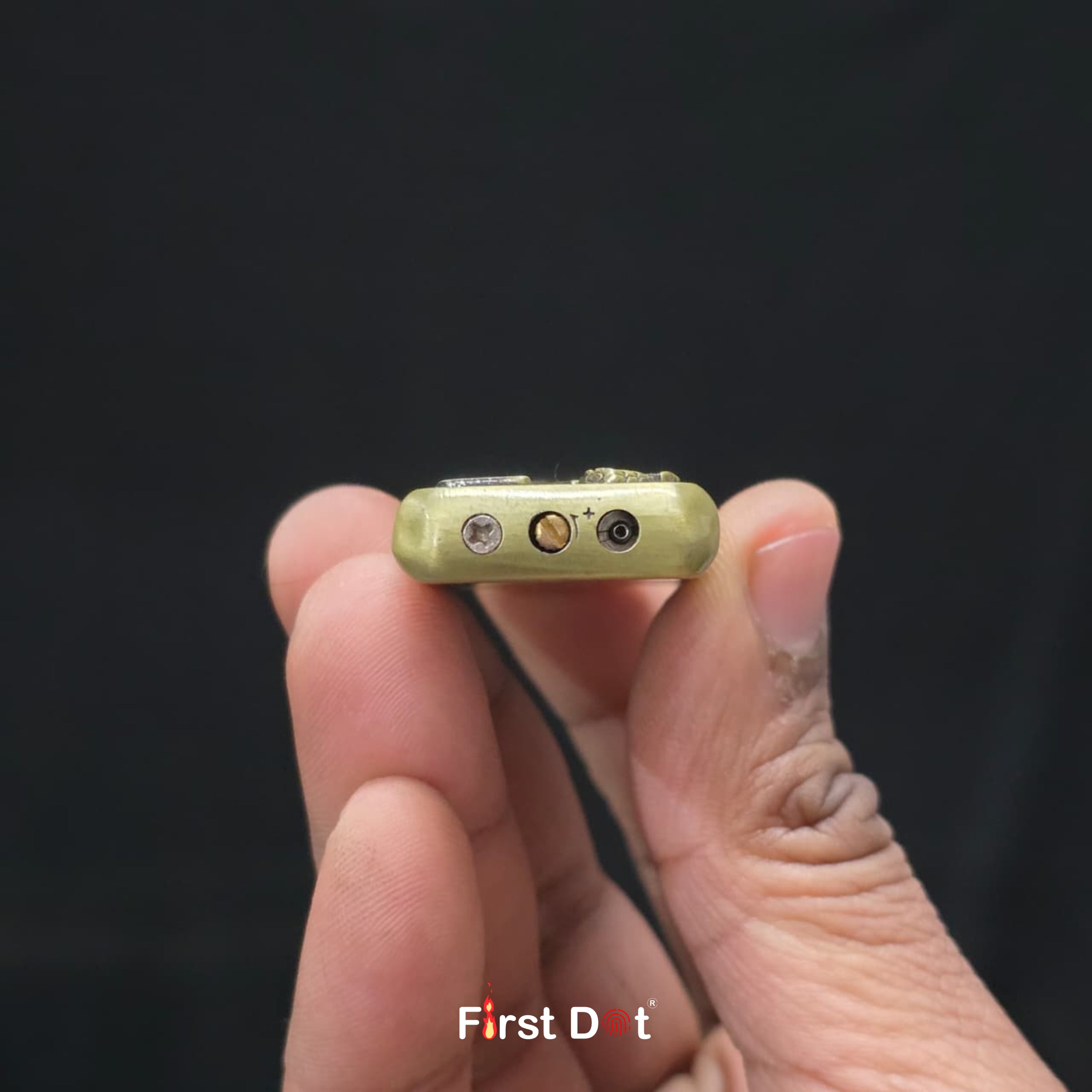 Antique Rifle Engraved Vintage Fancy Metal Cigarette Lighter