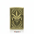 Antique Skull Leaf Engraved | Fancy Cigarette Lighter