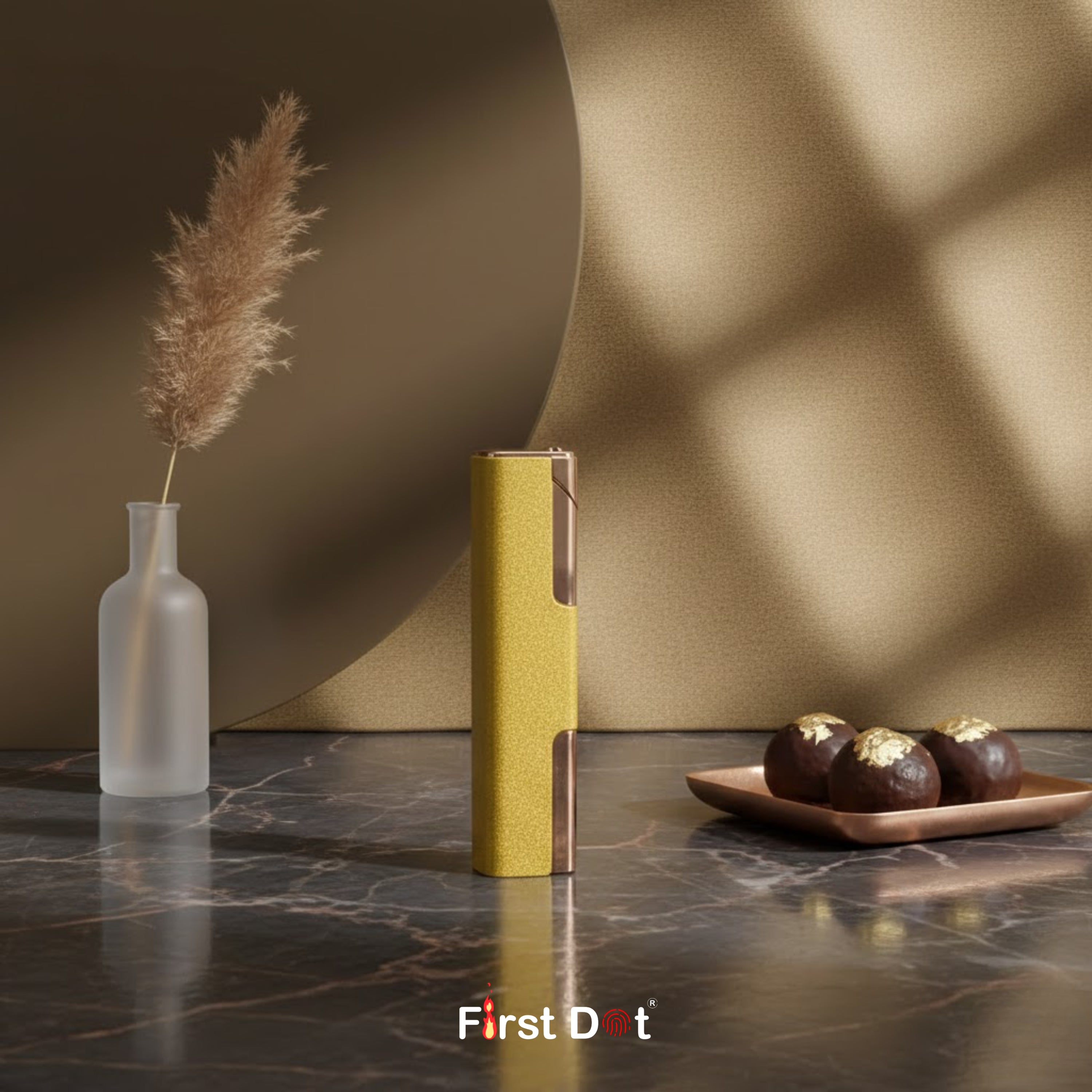 Slim Gold Metal Edition - Jet Flame Lighter