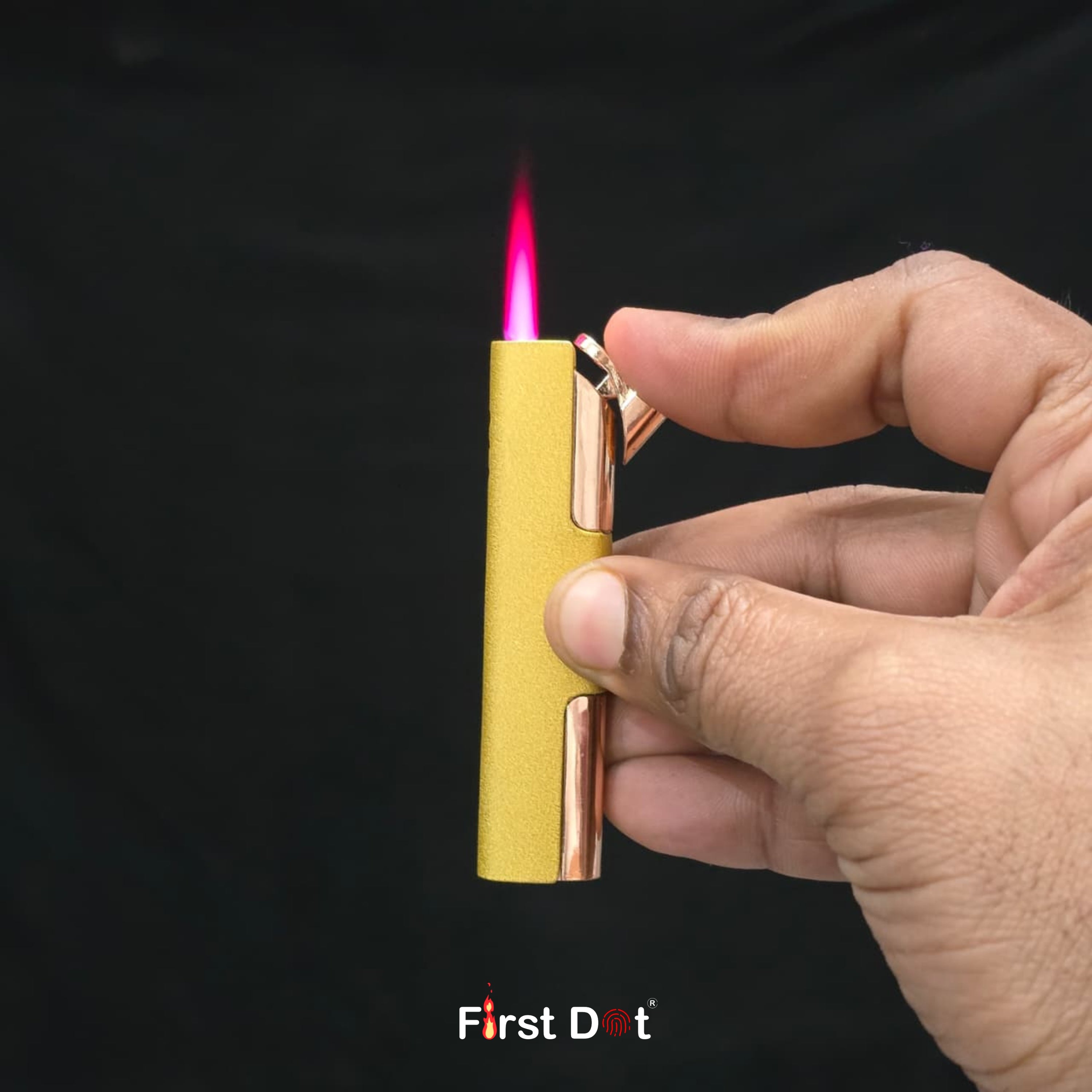Slim Gold Metal Edition - Jet Flame Lighter