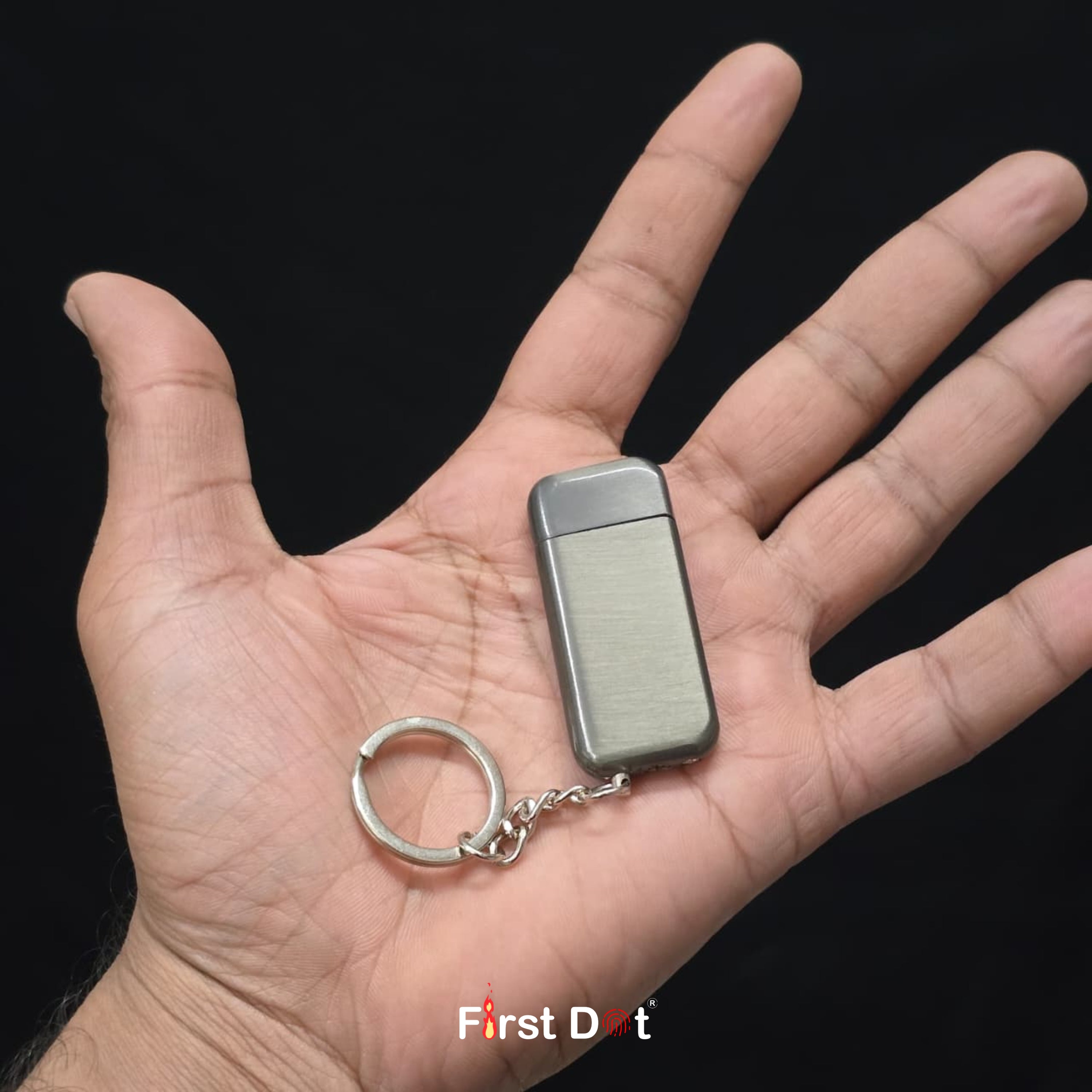 Ship Engraved Keychain Cigarette Lighter