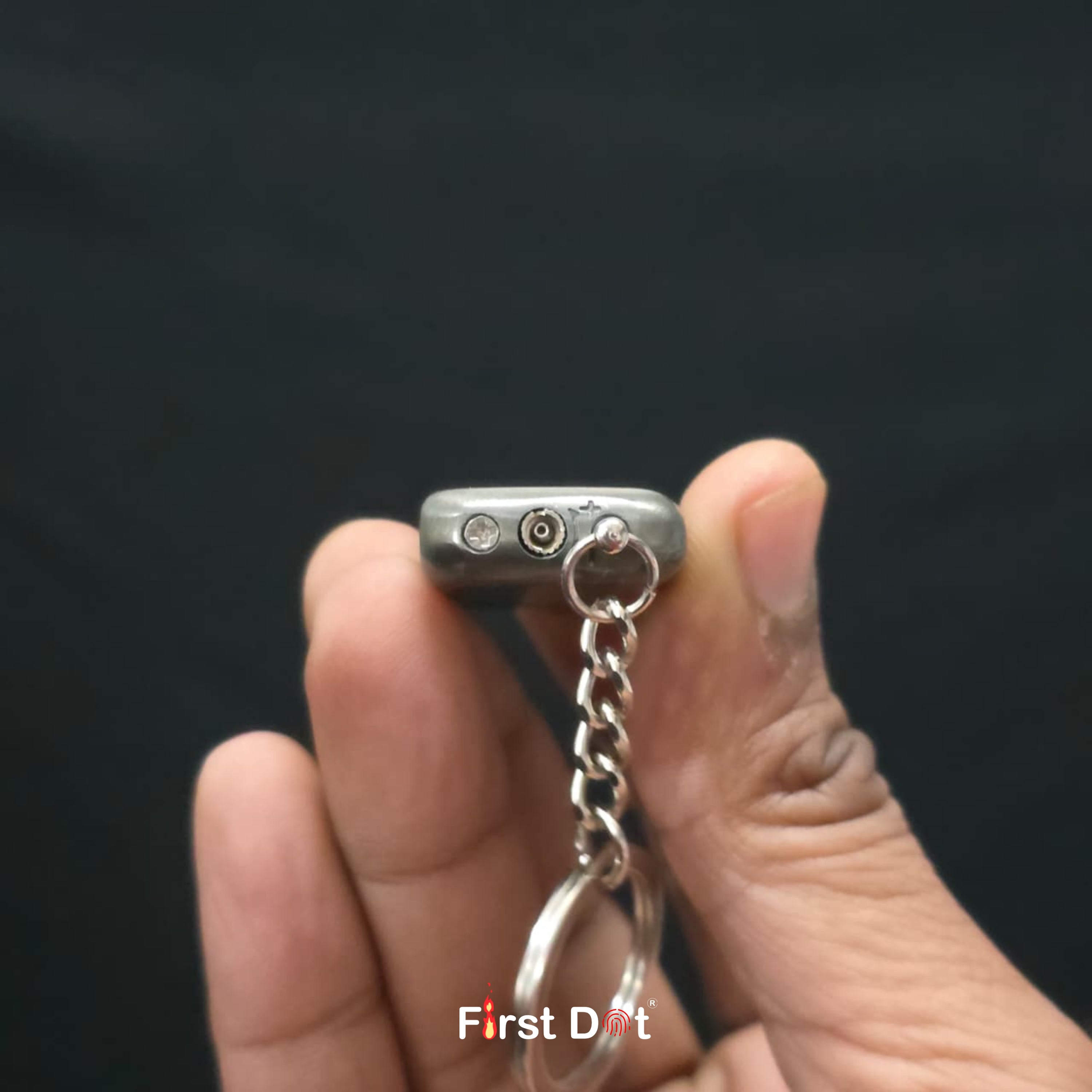 Ship Engraved Keychain Cigarette Lighter