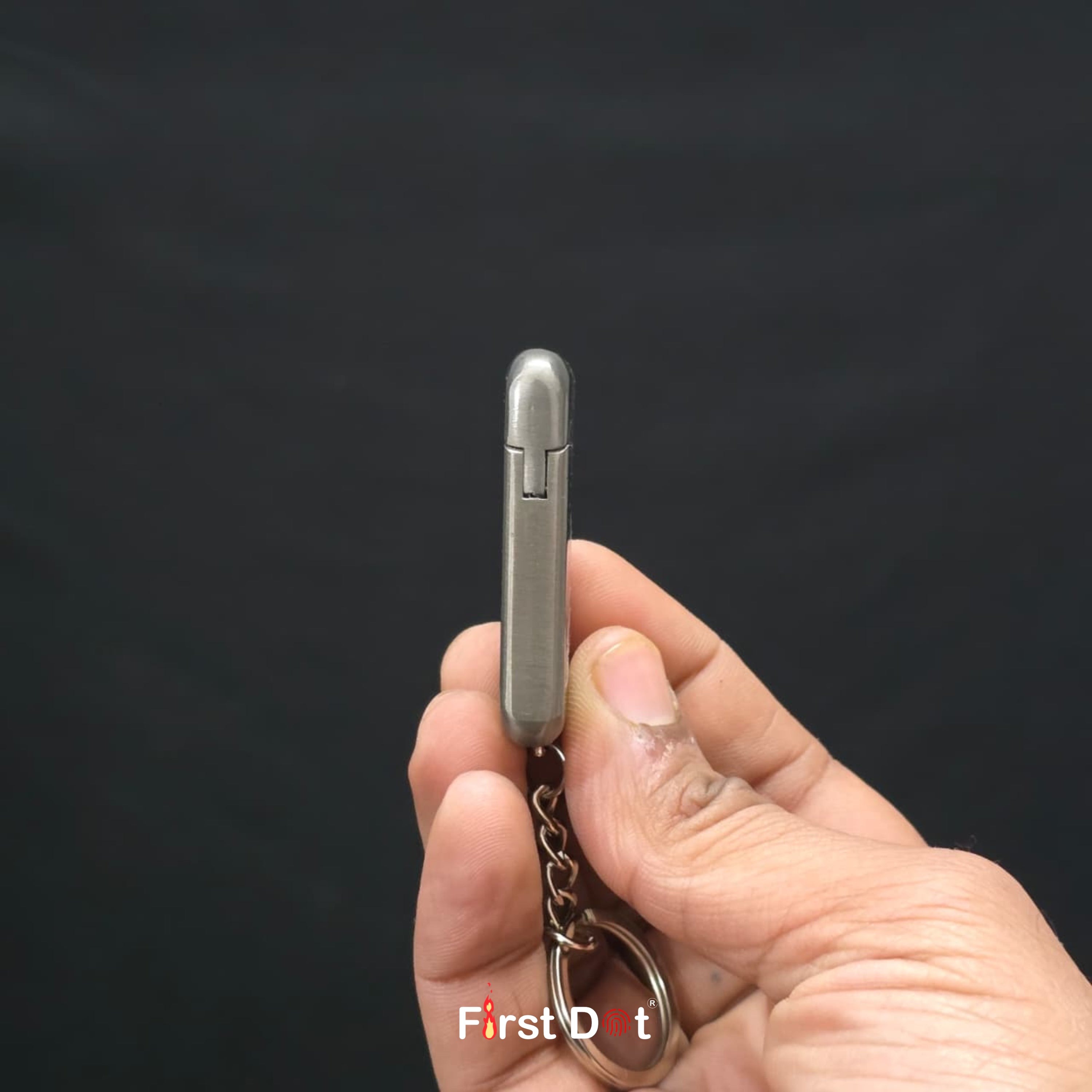 Ship Engraved Keychain Cigarette Lighter