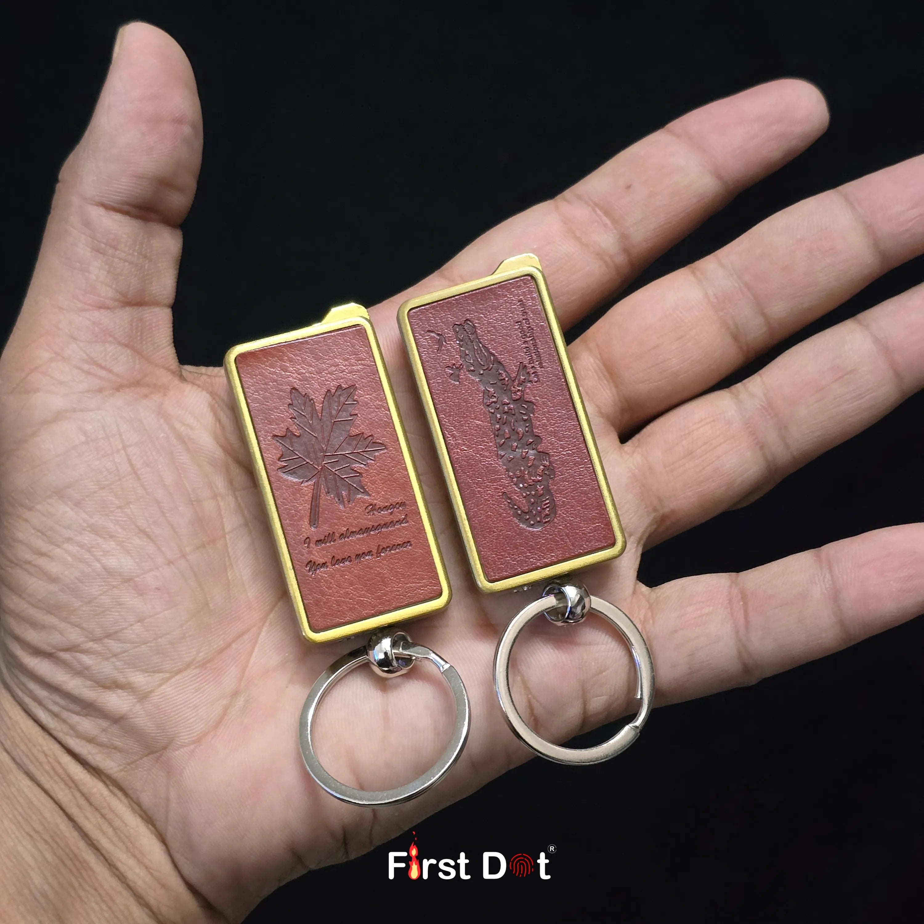 First Dot Vintage Keychain Jet Flame Cigarette Lighter