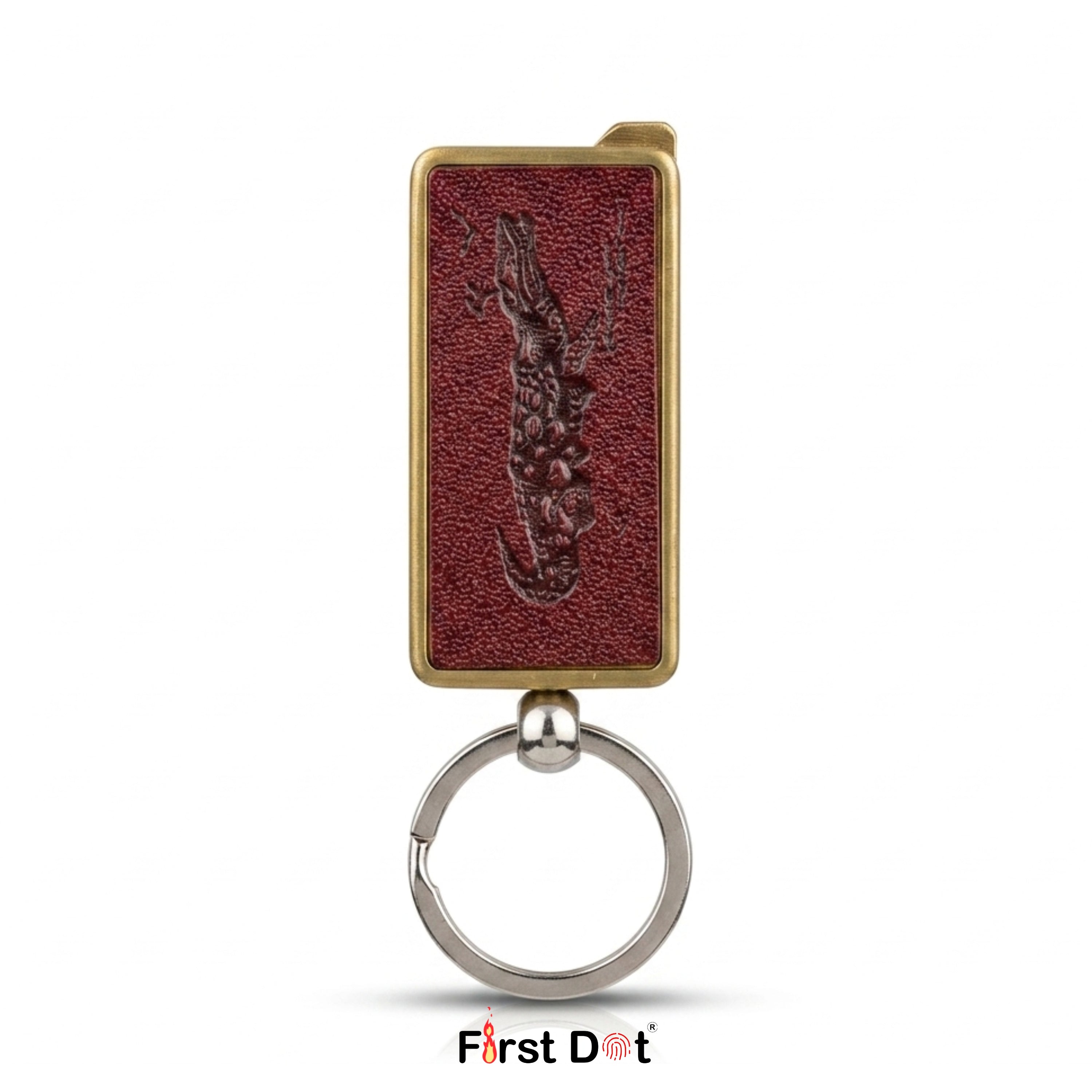 First Dot Vintage Keychain Jet Flame Cigarette Lighter