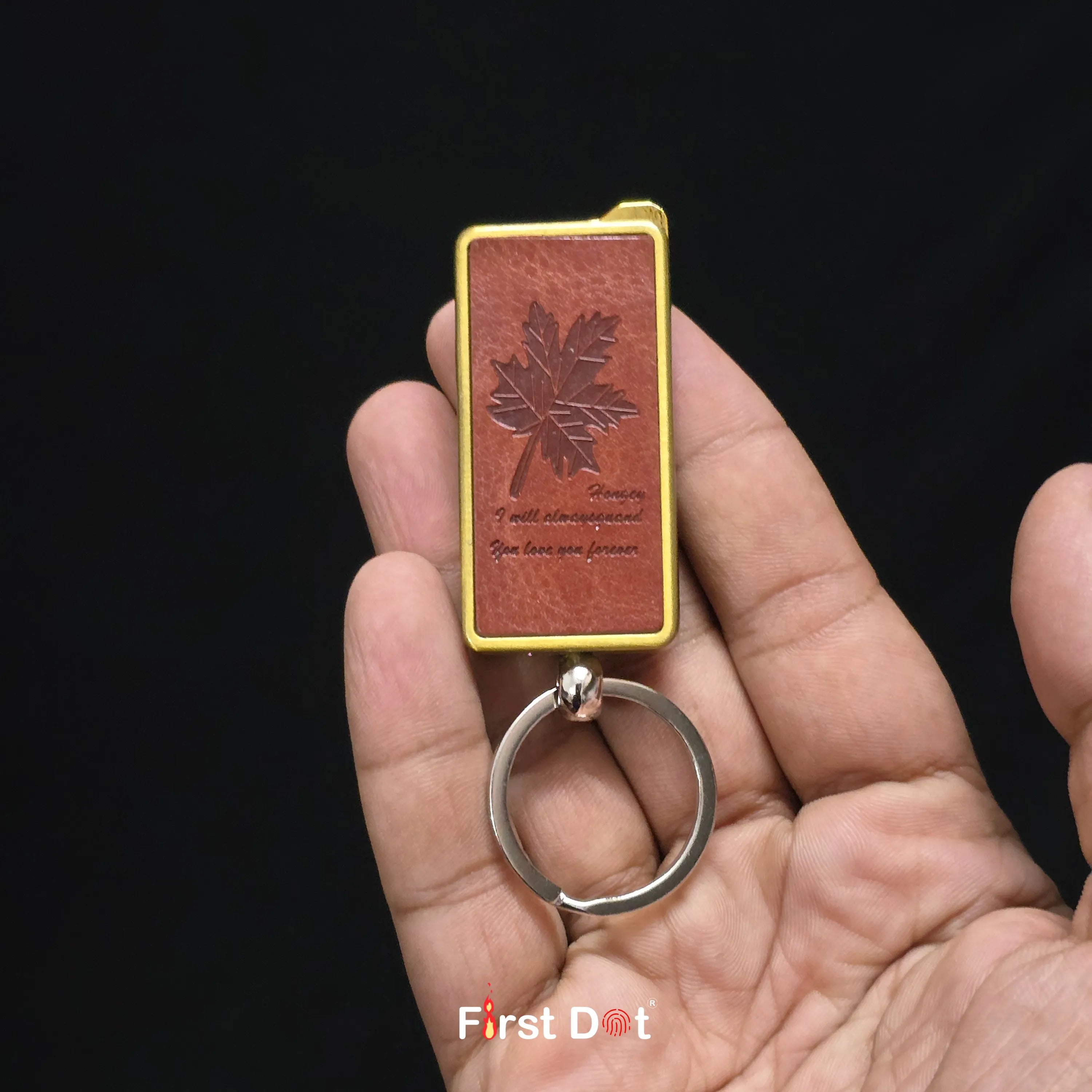 First Dot Vintage Keychain Jet Flame Cigarette Lighter