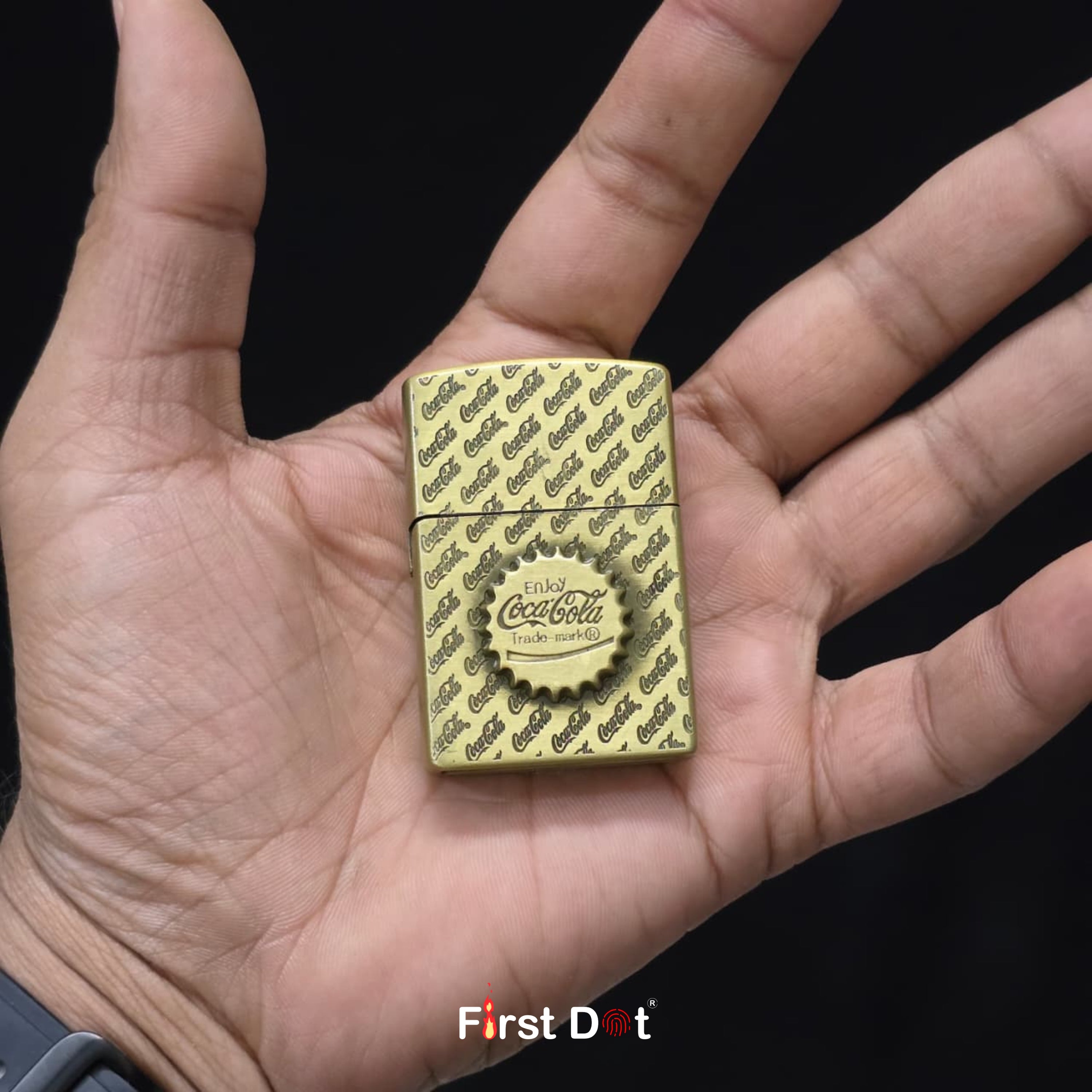 Retro Cap Engraved Cigarette Lighter