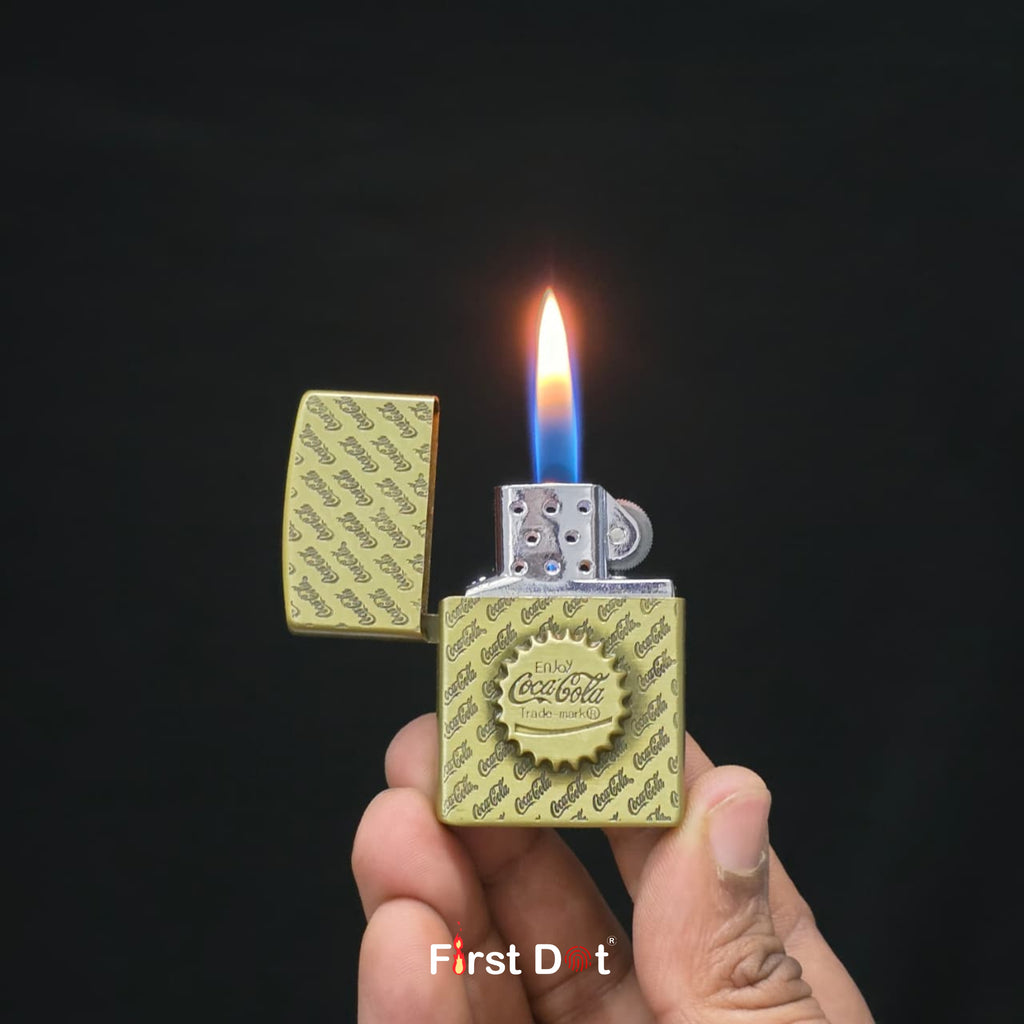 Retro Cap Engraved Cigarette Lighter