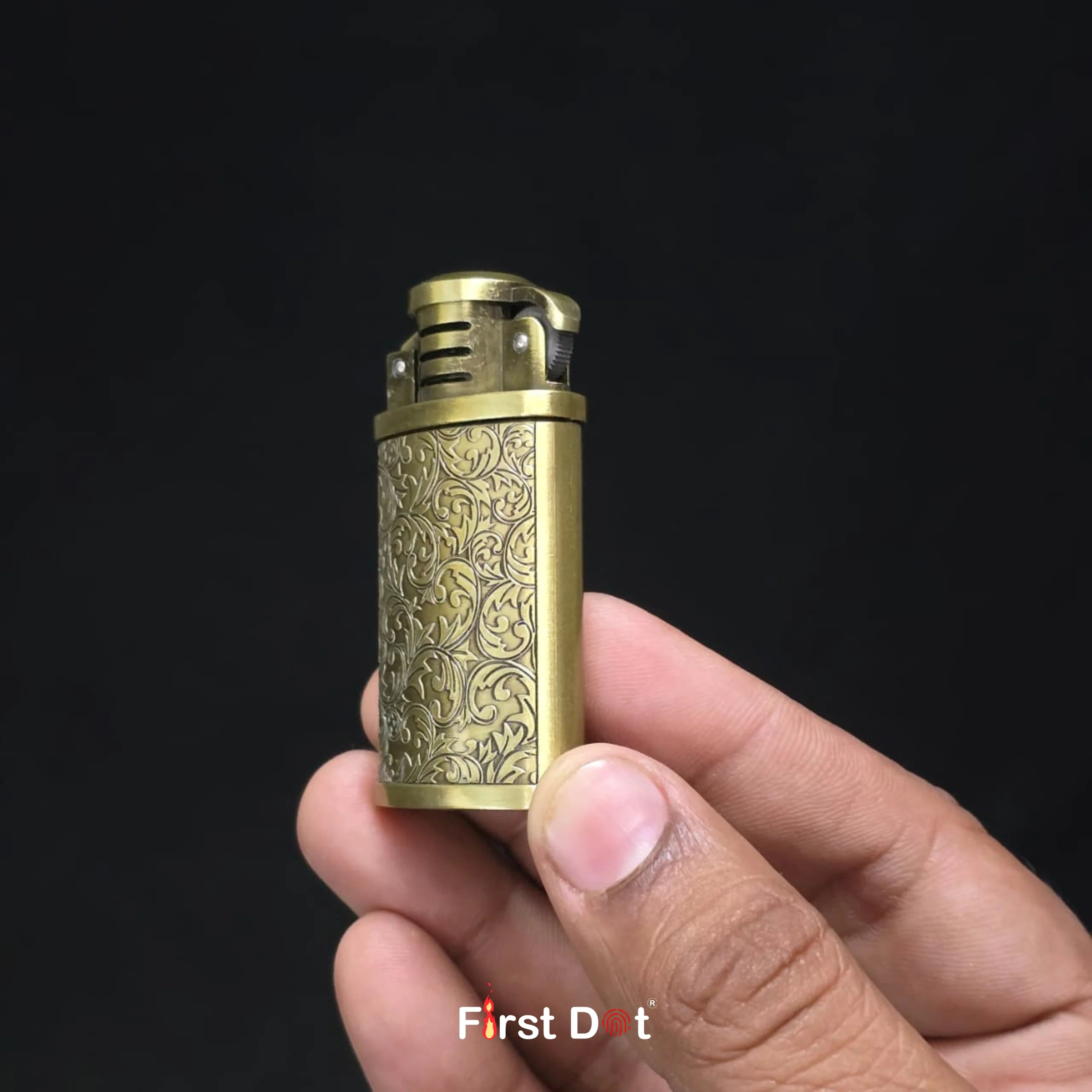 Rare Vintage Grinding Wheel Windproof Cigarette Lighter