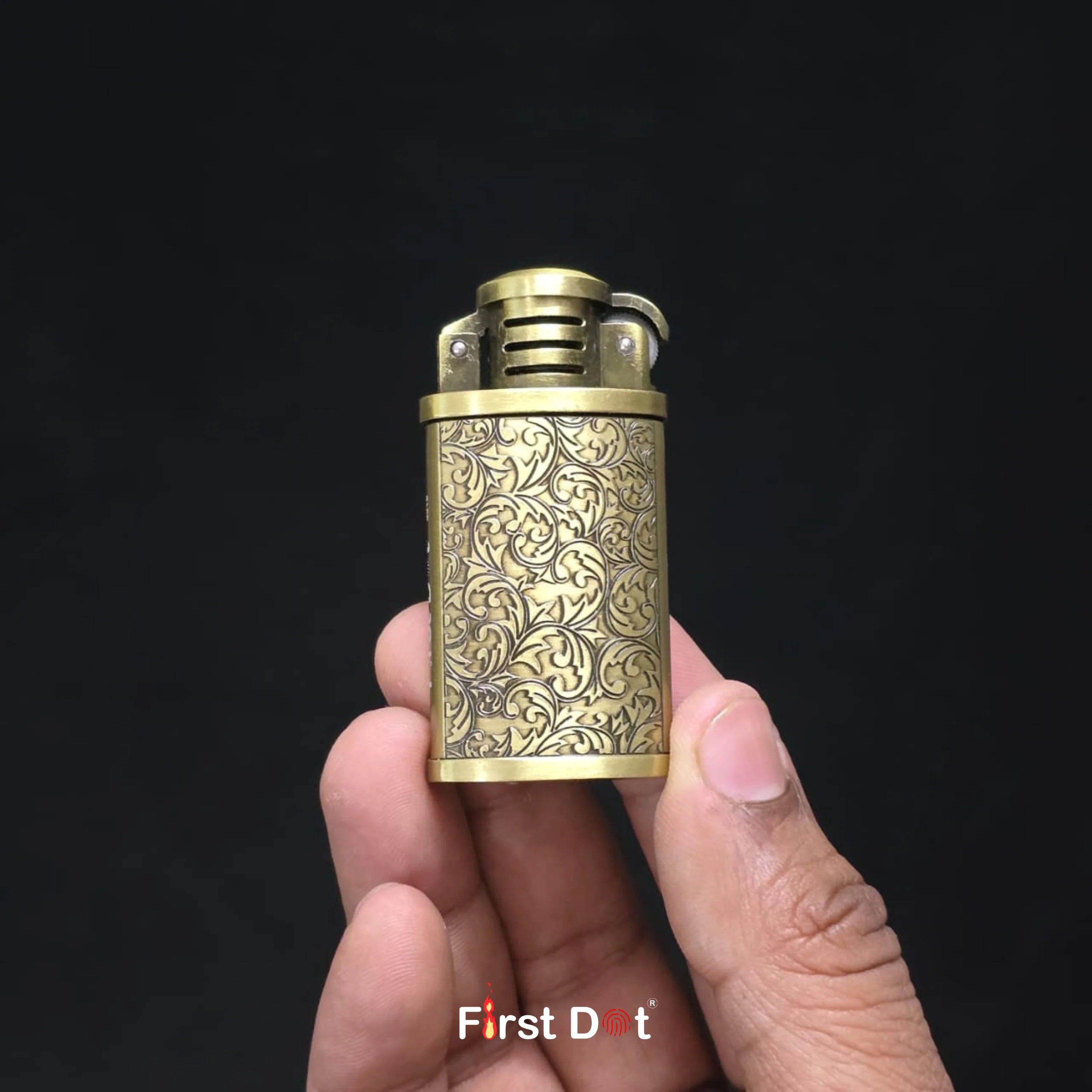 Rare Vintage Grinding Wheel Windproof Cigarette Lighter