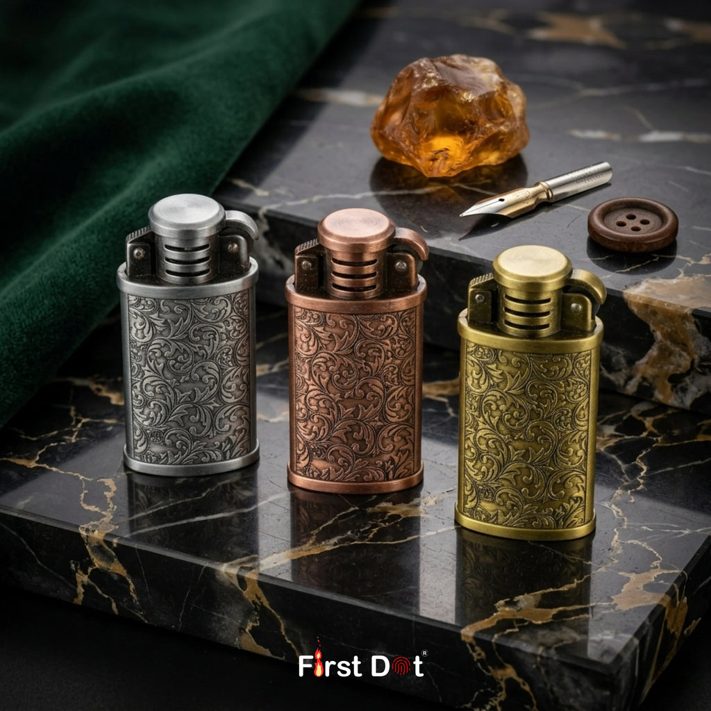 Rare Vintage Grinding Wheel Windproof Cigarette Lighter