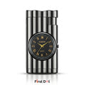 First Dot Vintoro Jet Flame Built-In Analog Watch Lighter