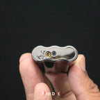 First Dot Vintoro Jet Flame Built-In Analog Watch Lighter