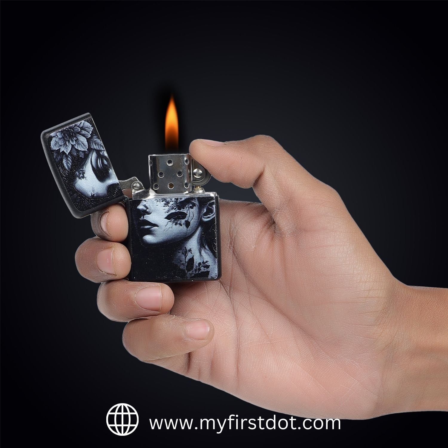Artistic Floral Portrait Series Cigarette Lighter