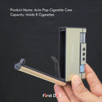 Focus Jet Flame Cigarette Case with Built-in Lighter