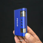 Focus 2-in-1 Aluminium Cigarette Case with Jet Flame Lighter