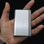 Focus Pocket Cigarette Case with Jet Flame Lighter – Aluminium