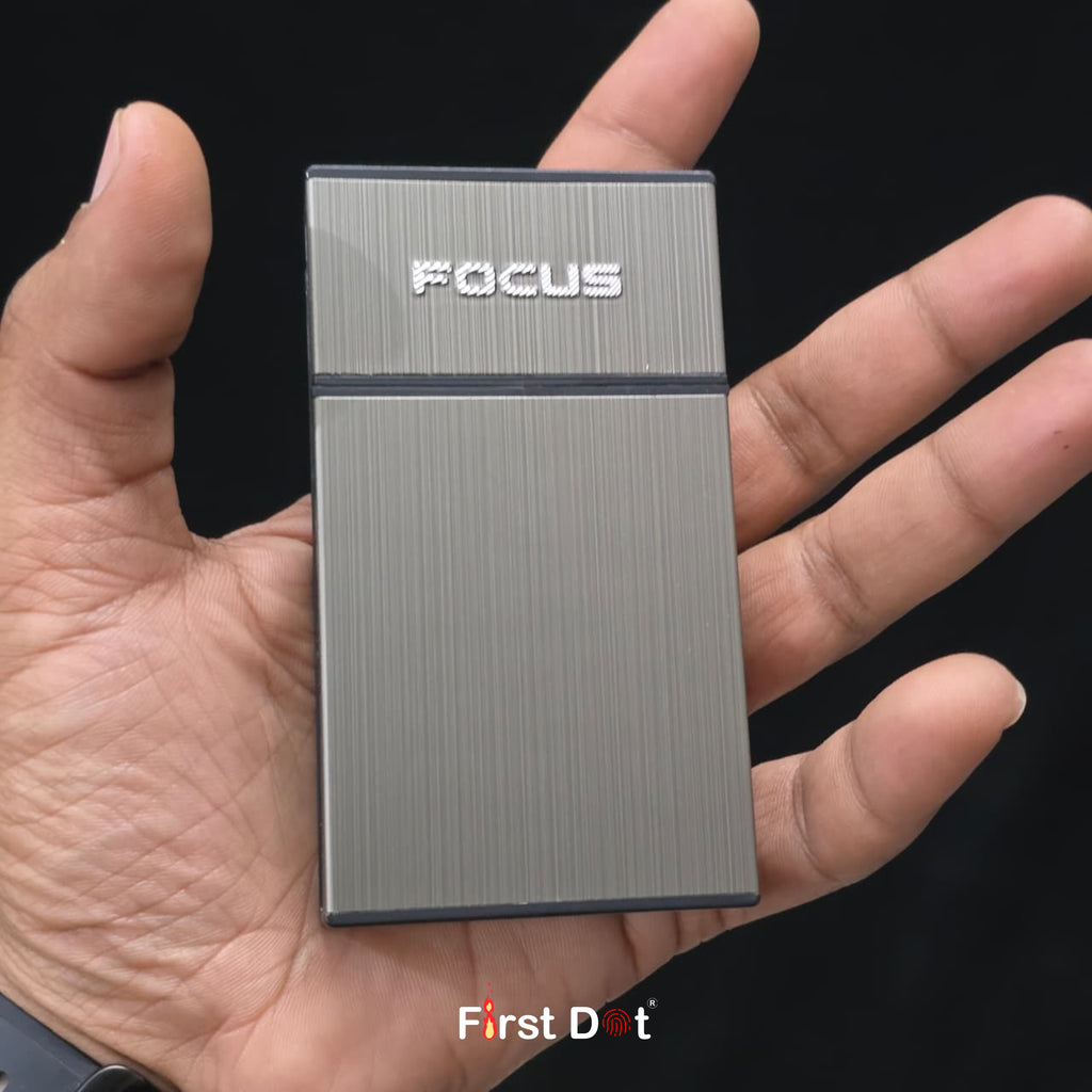 Focus Slim Aluminium Cigarette Case Holder