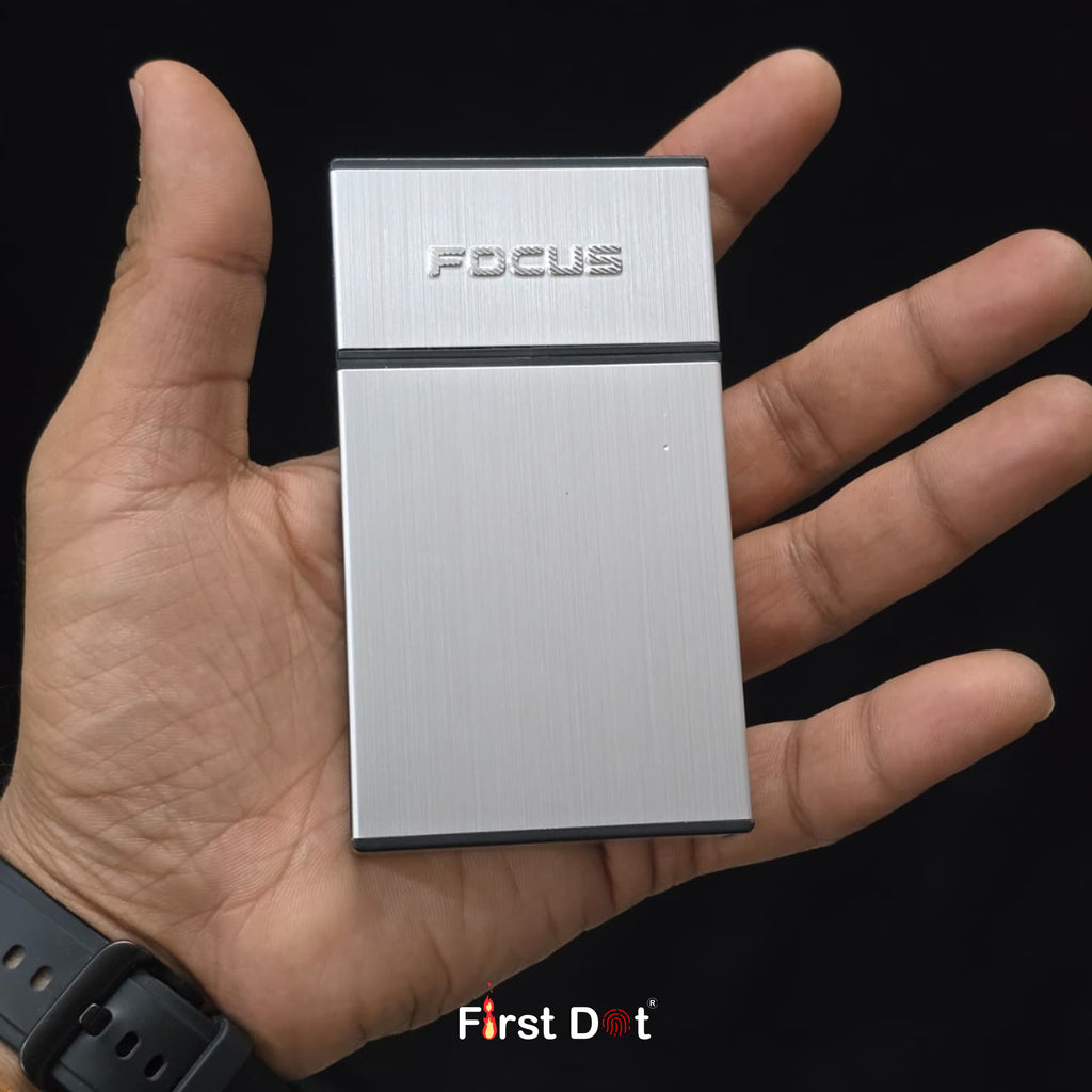 Focus Ultra Thin Aluminium Cigarette Case Holder