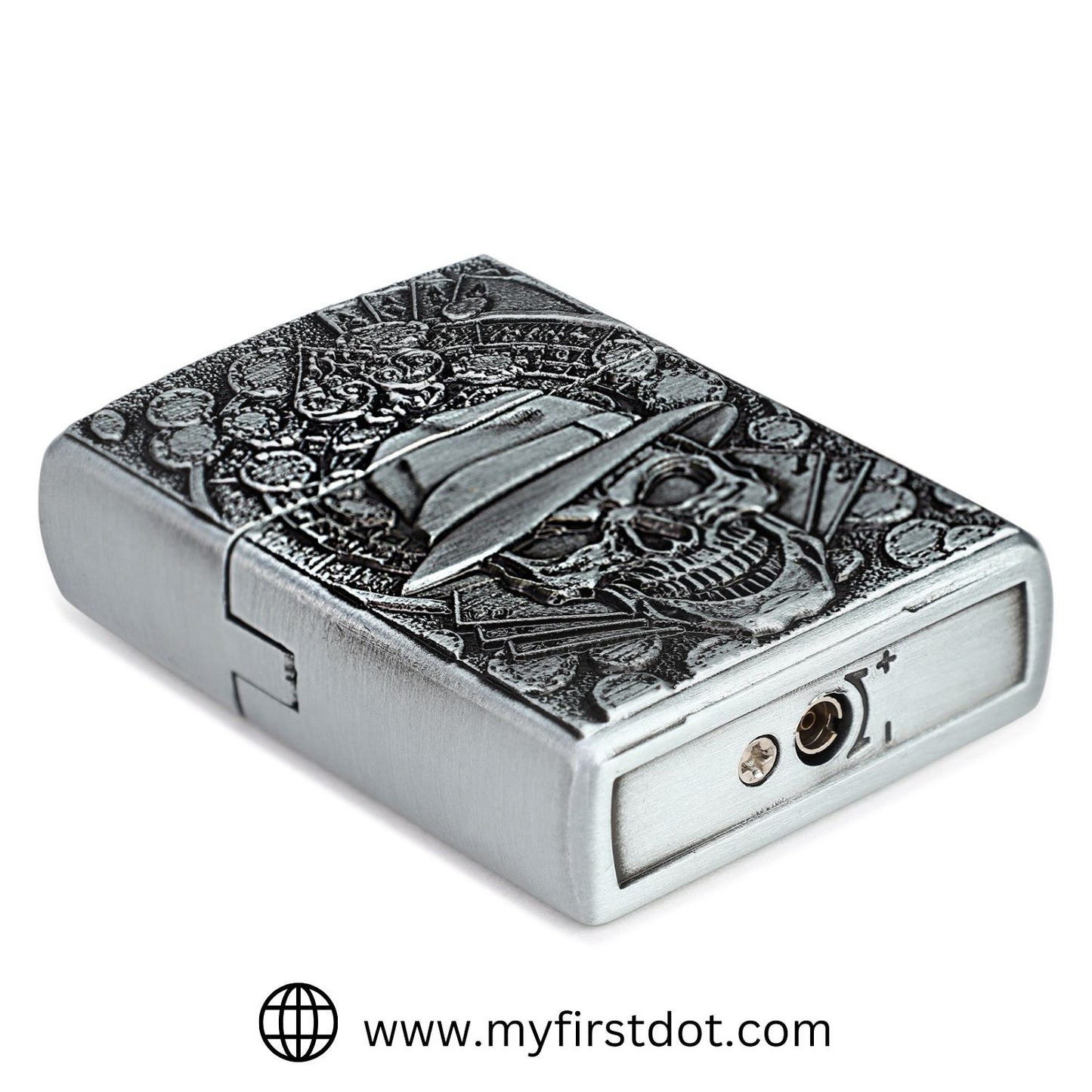 Gambling Skull Luxury Windproof Lighter Gift for Men - Pocket Lighter | First Dot