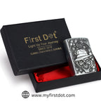 First Dot Gambling Skull Classic Windproof Lighter
