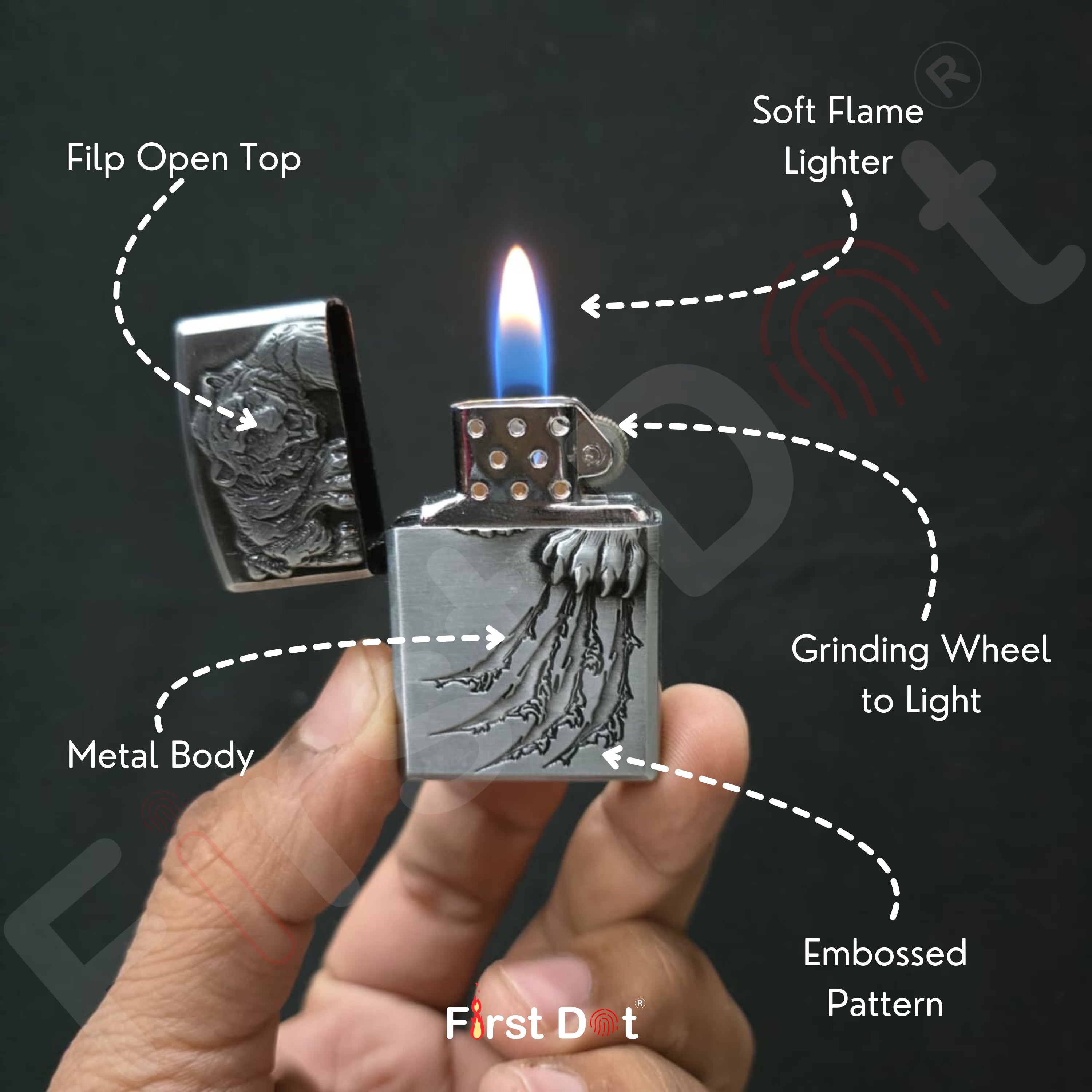 Classic Refillable Gas Lighter (Pack of 2)