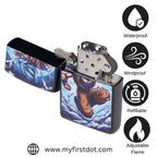 First Dot Super Saiyan Blue Windproof Cigarette Lighter
