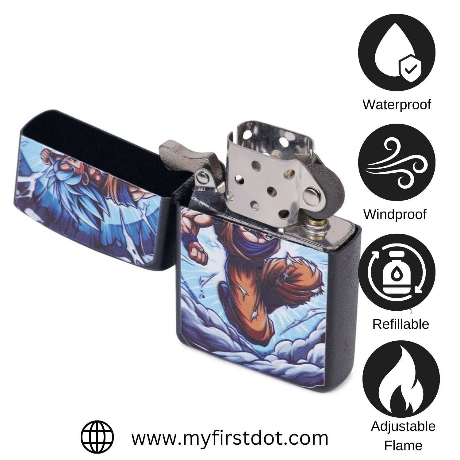 Goku Dragon ball Z Windproof Lighter Gift for Men Pocket Lighter | First Dot