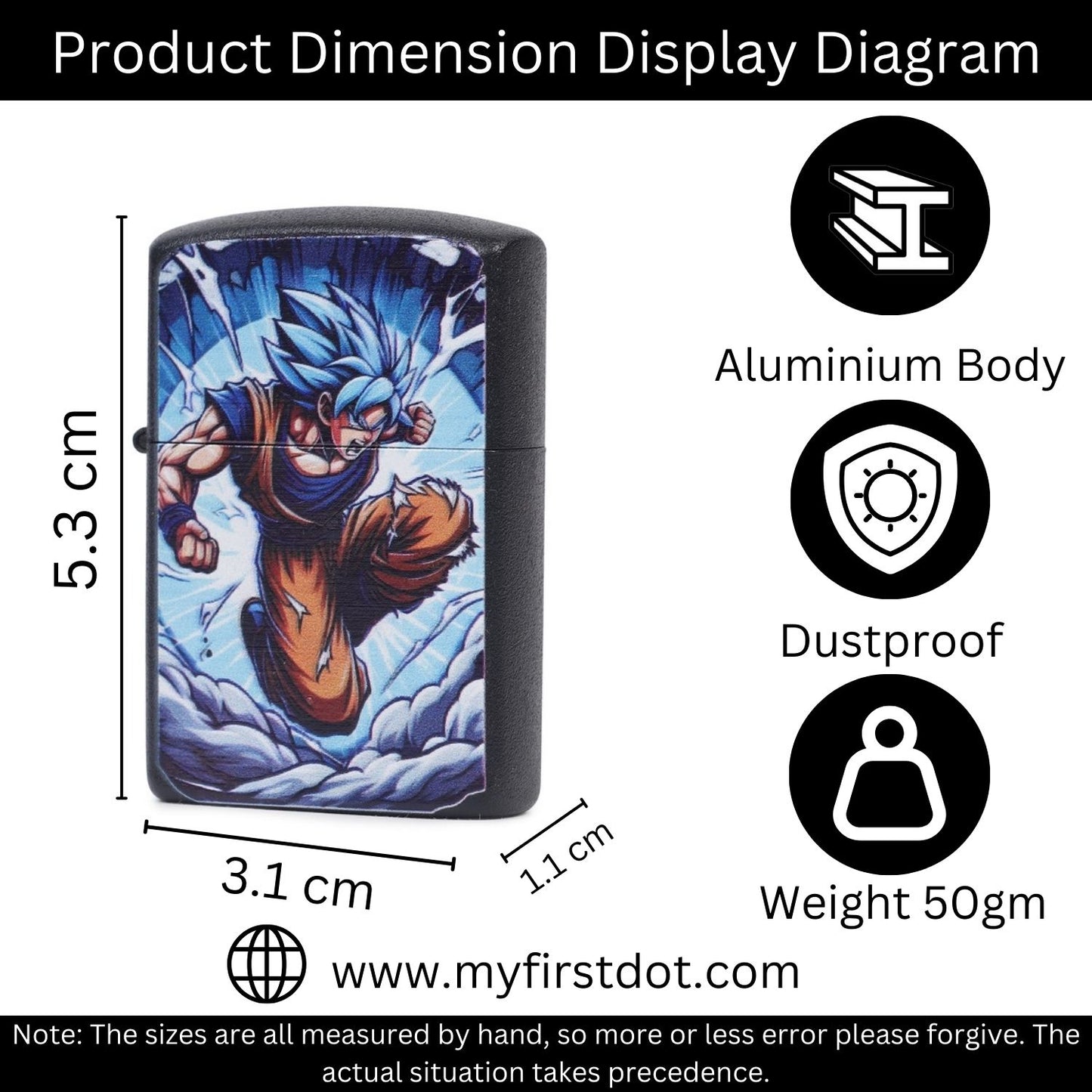 Goku Dragon ball Z Windproof Lighter Gift for Men Pocket Lighter | First Dot