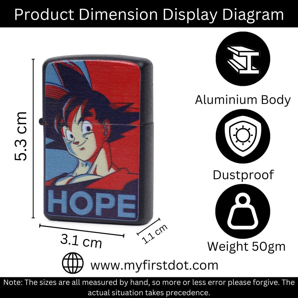 First Dot "HOPE" Windproof Cigarette Lighter