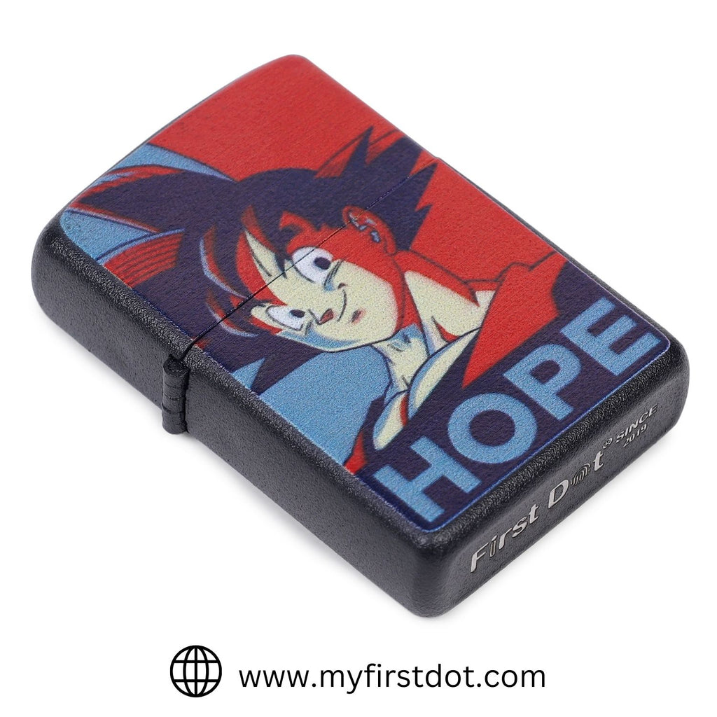 First Dot "HOPE" Windproof Cigarette Lighter