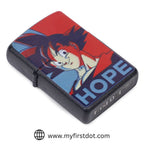 First Dot "HOPE" Windproof Cigarette Lighter
