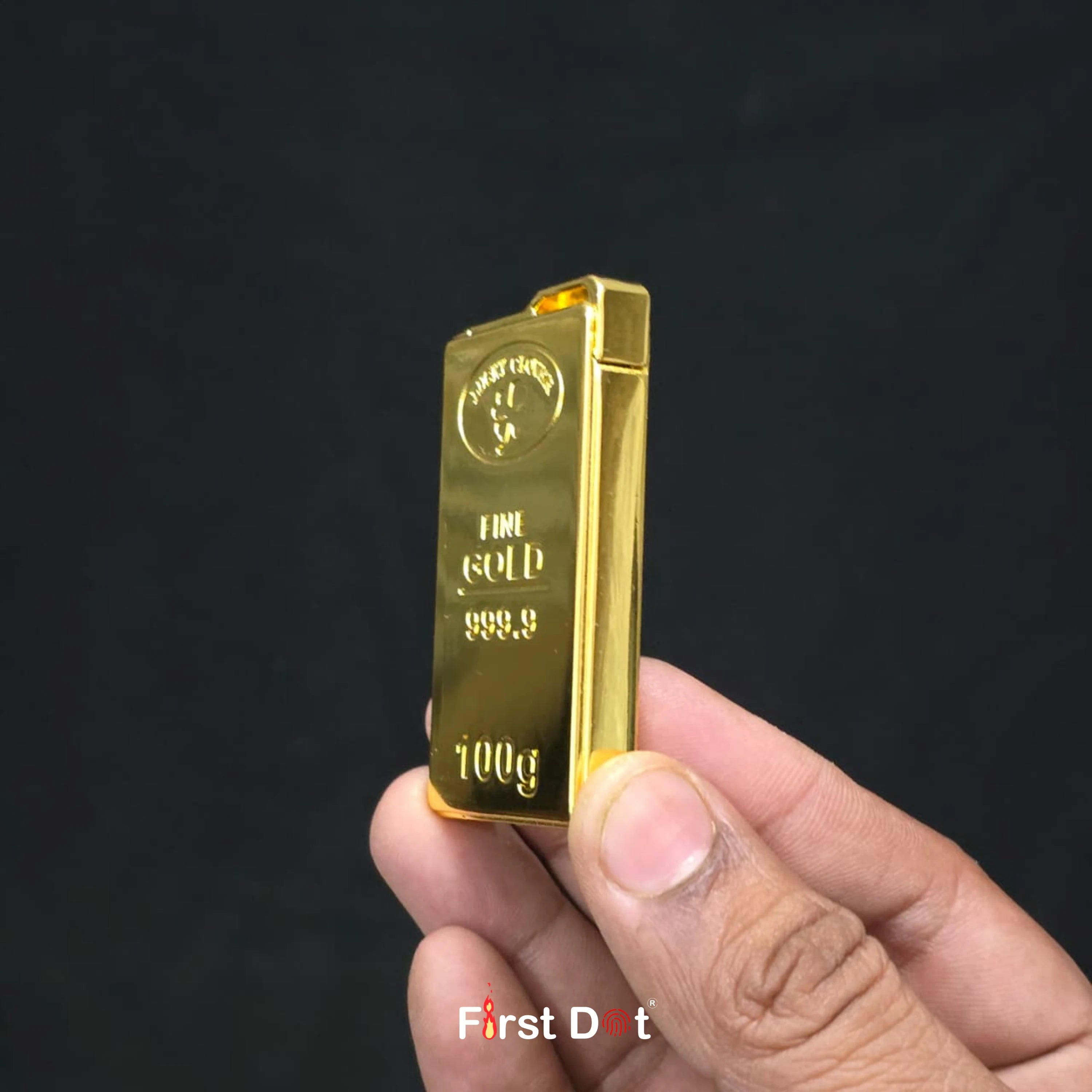 100g Gold Bar Jet Flame Cigarette Lighter