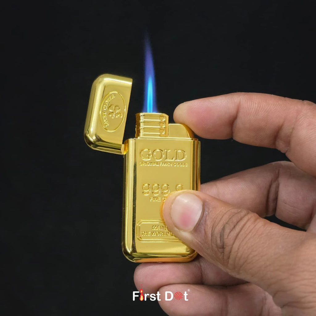 100g Gold Bar Jet Flame Cigarette Lighter