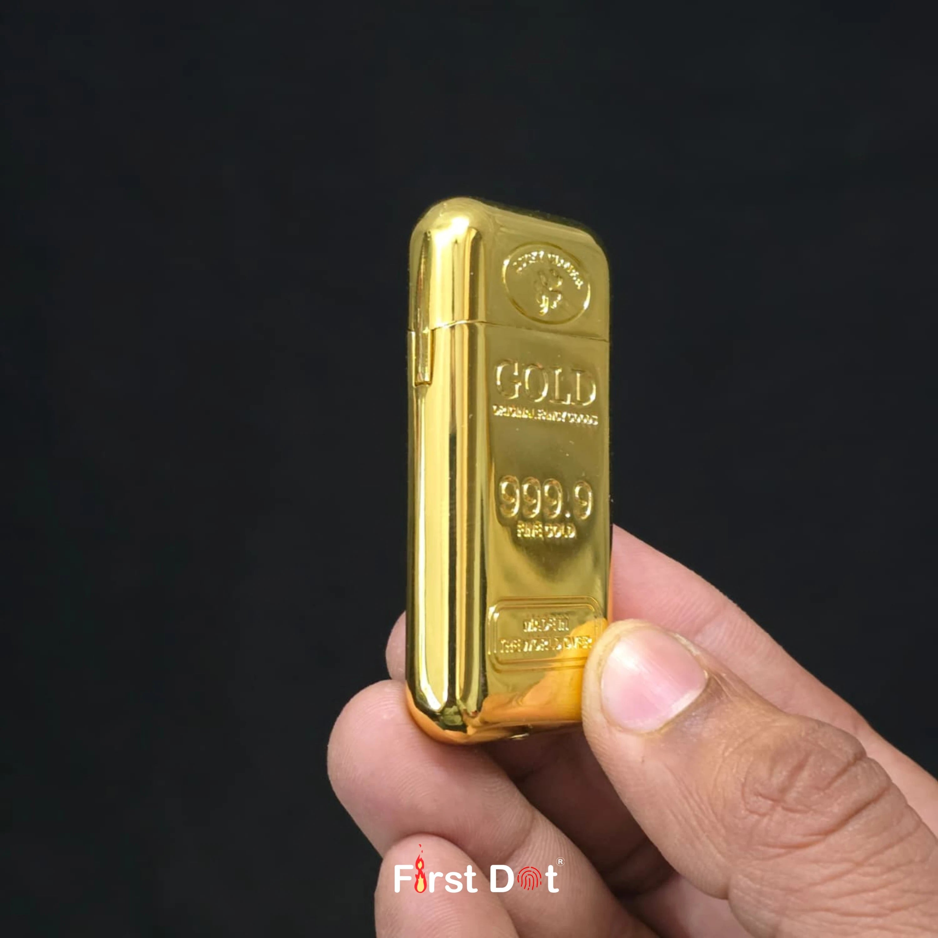 100g Gold Bar Jet Flame Cigarette Lighter