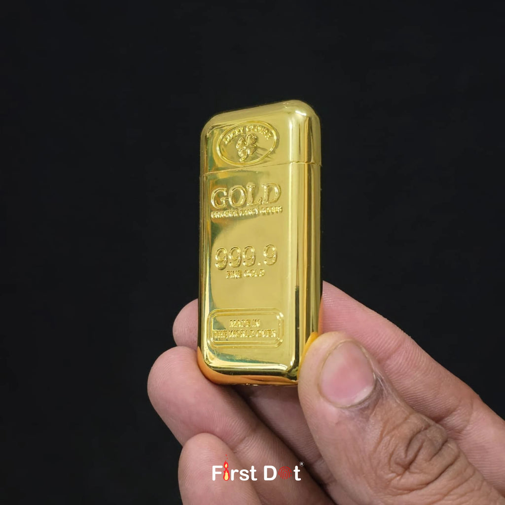 100g Gold Bar Jet Flame Cigarette Lighter