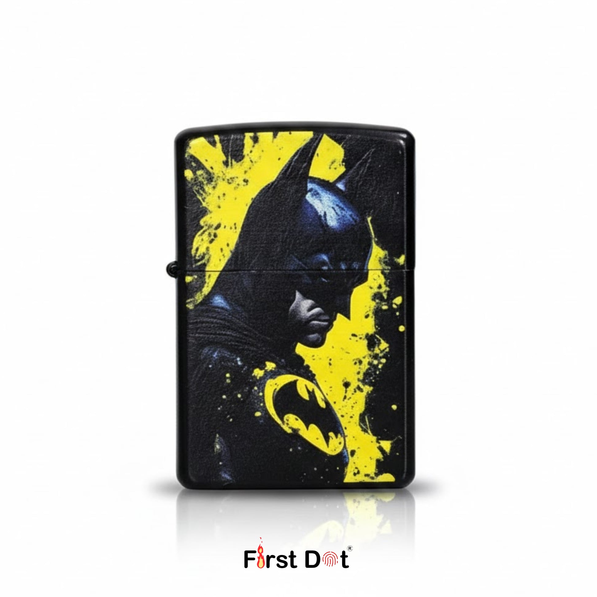 Lighter with Batman design on a white background