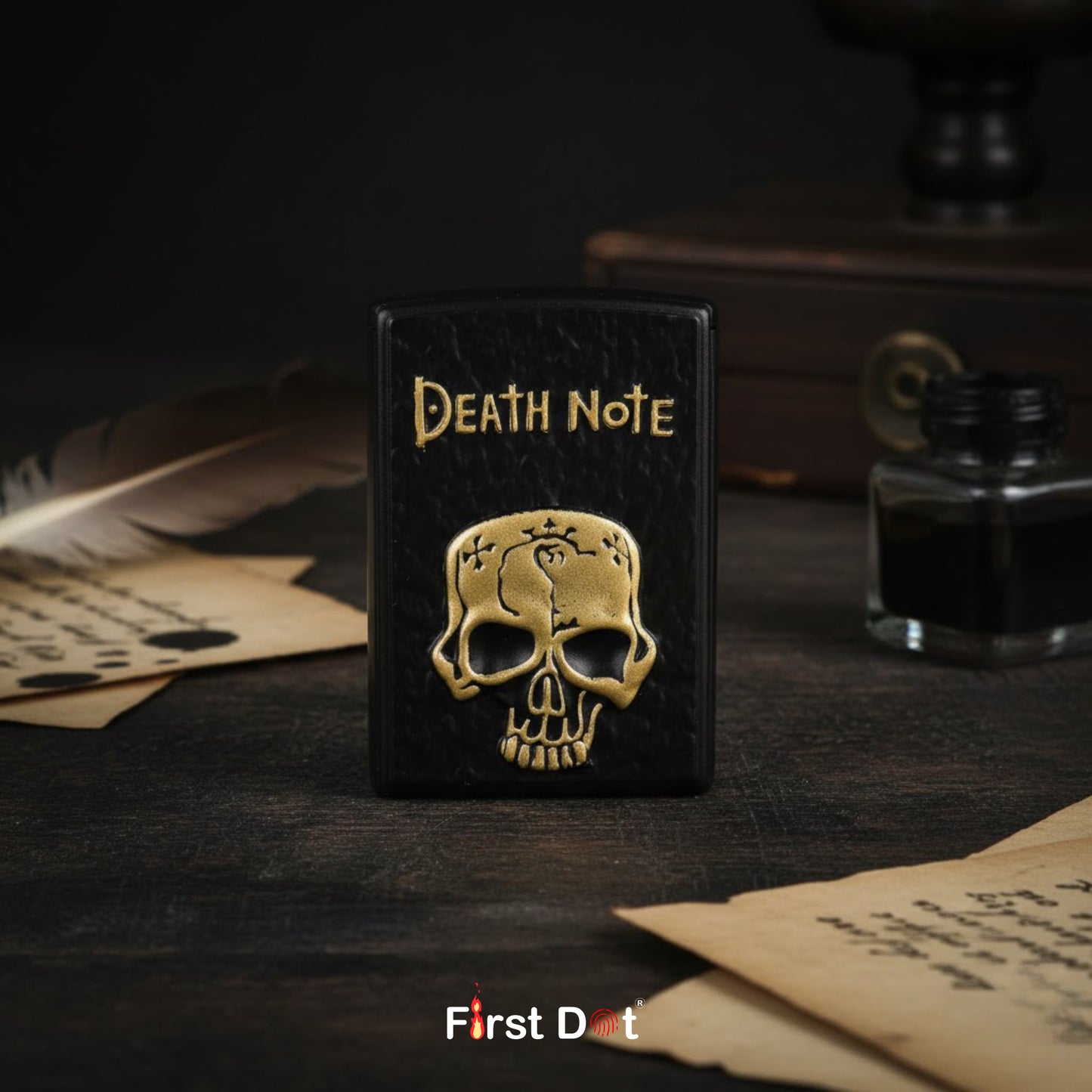 Gothic Skull Jet Flame Lighter – Embossed Design