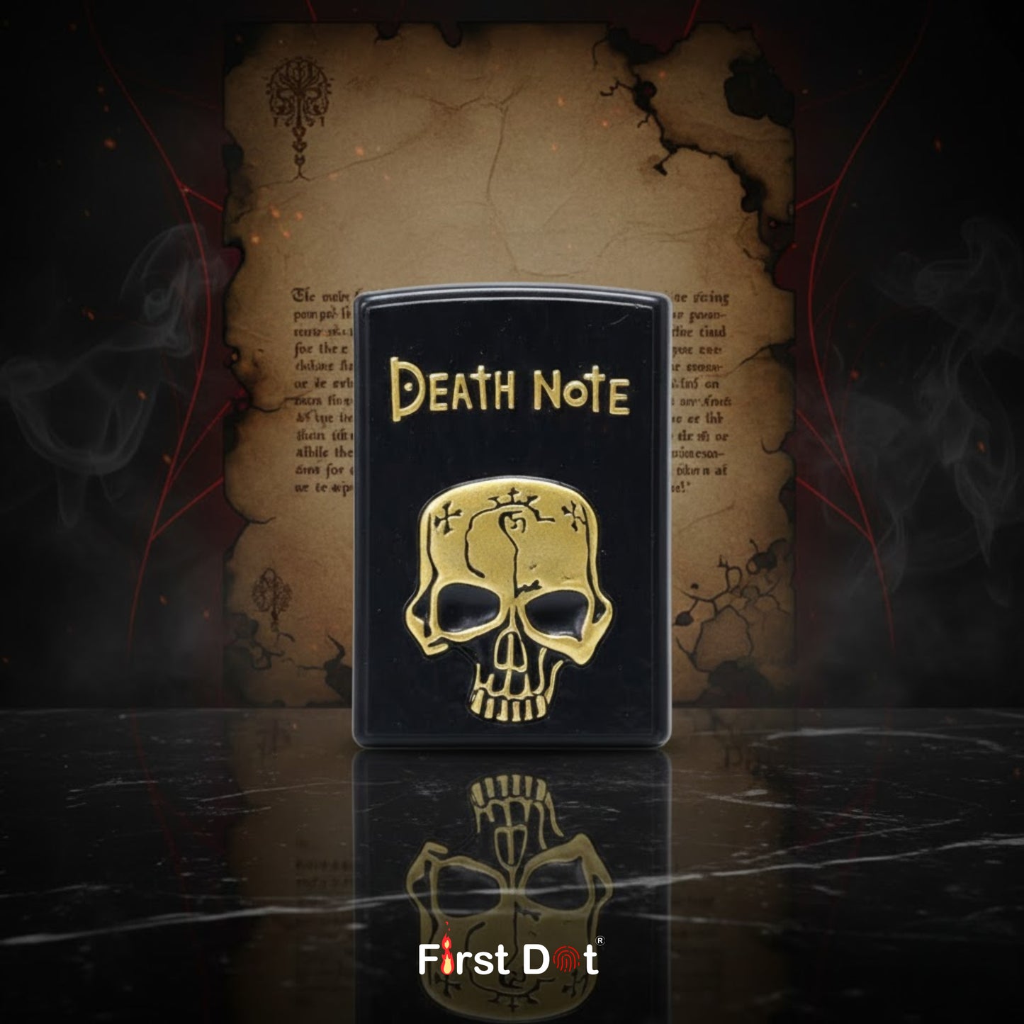 Gothic Skull Jet Flame Lighter – Embossed Design